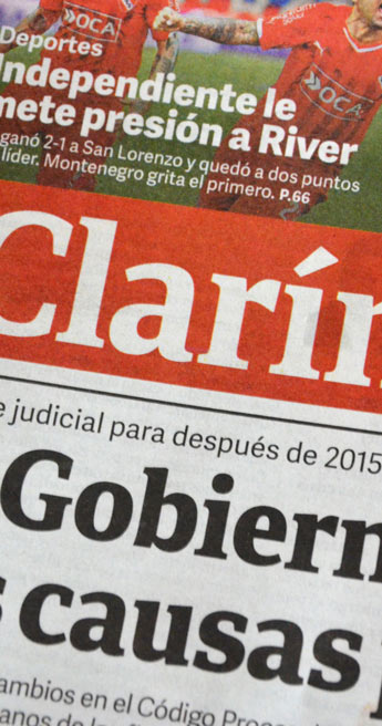 Custom Font for Clarin Publishing - Clarín Titulos, a custom typeface by Typetogether